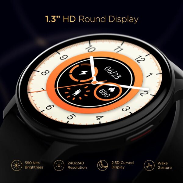 boAt Lunar Call Smartwatch with Bluetooth Calling (32.5mm HD Display, IP68 Splash Resistant, - Image 5