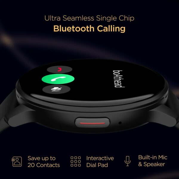 boAt Lunar Call Smartwatch with Bluetooth Calling (32.5mm HD Display, IP68 Splash Resistant, - Image 2