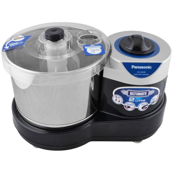 Panasonic MK-GW200 Super Wet Grinder ( PNSWG-GW200PLW-BLACK , 240 W )