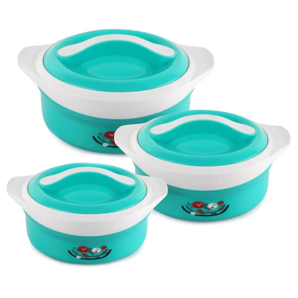 cello Solaris Pack of 3 Cook and Serve Casserole Set  (500 ml, 1000 ml, 1500 ml)