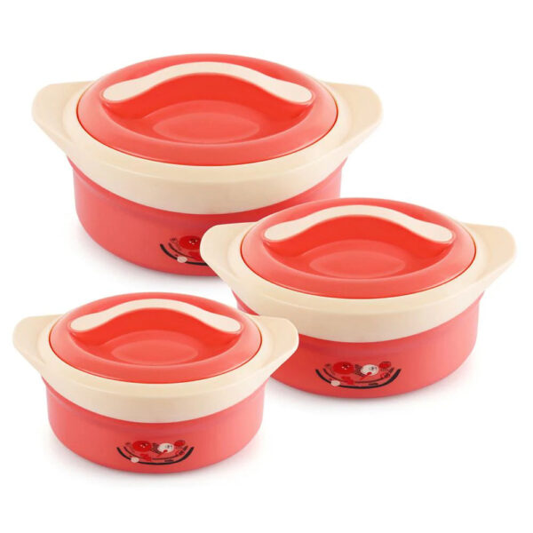 cello Solaris Pack of 3 Cook and Serve Casserole Set  (500 ml, 1000 ml, 1500 ml) - Image 3