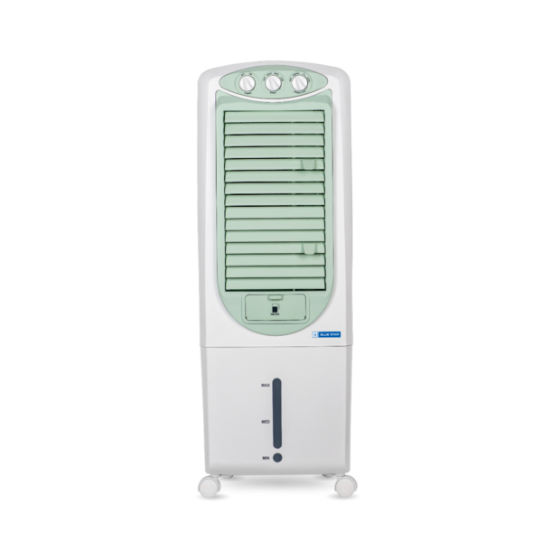 BLUE STAR Premia 27 Litres Tower Air Cooler PA27PMC with Cross Drift Technology and PM2.5 Silver Nano Purification, White