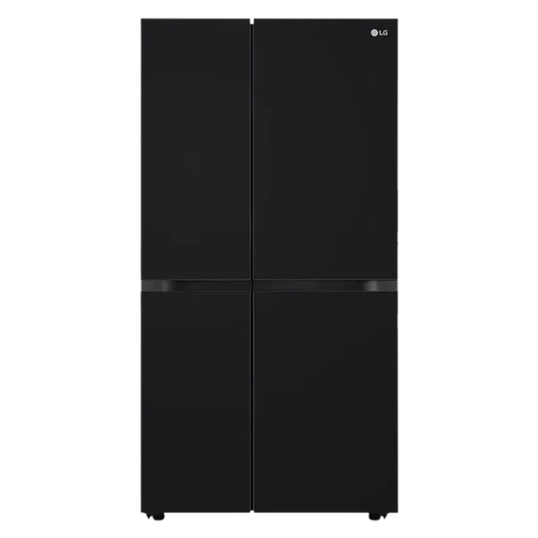 LG 650 Litres 3 Star Frost Free Side by Side Refrigerator with Smart Inverter Compressor (GLB257DBM3, Black Mirror)