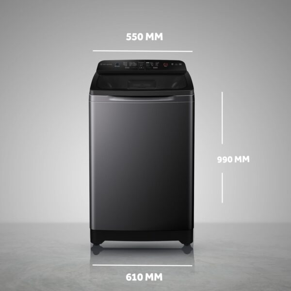 Haier 9 Kg 5 star Fully Automatic Top Loading Washing Machine‎ HSW90-678ES8, Dark Jade Silver - Image 5