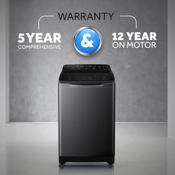 Haier 9 Kg 5 star Fully Automatic Top Loading Washing Machine‎ HSW90-678ES8, Dark Jade Silver - Image 6