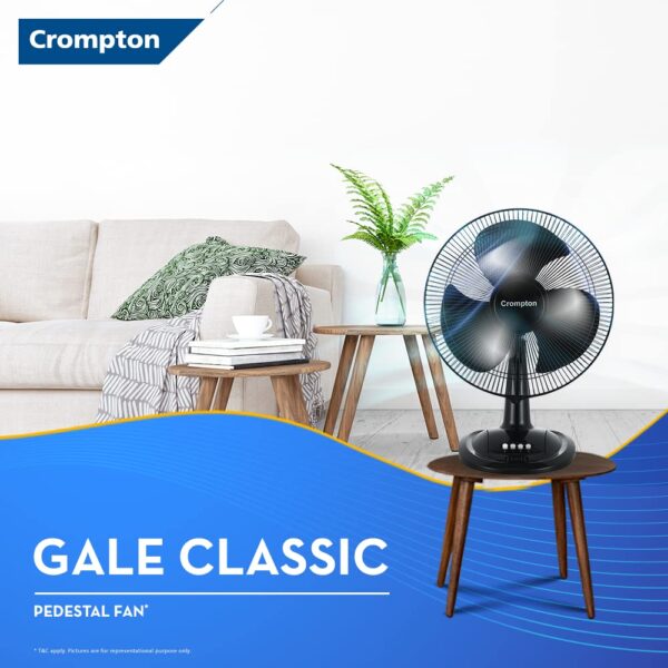 Crompton HISPEED Gale Classic 400 mm Table Fan - Image 2