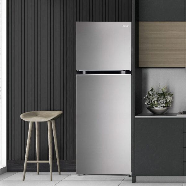 LG 340 L 2 Star Frost-Free Smart Inverter Double Door Refrigerator (GL-S342SPZY, Shiny Steel, Convertible & Multi Air Flow) - Image 5