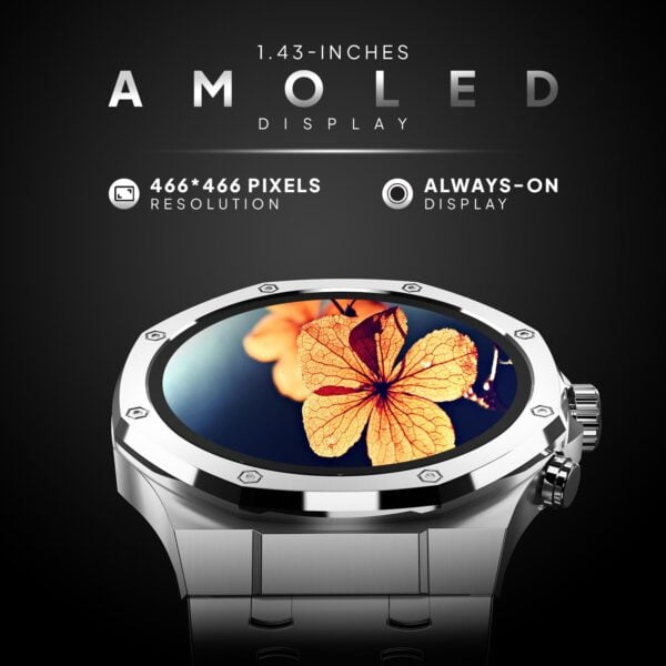 Fire-Boltt Royale Luxury Stainless Steel 1.43" AMOLED display, BT calling Smartwatch - Image 7