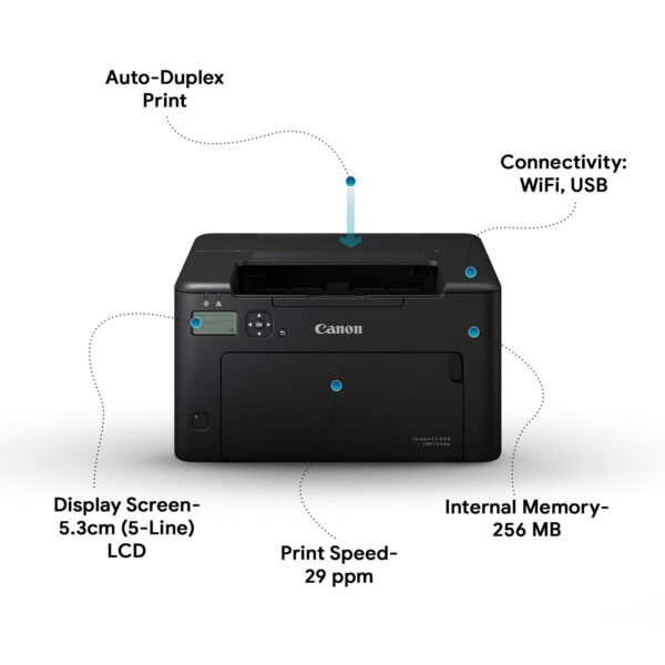 Canon imageCLASS LBP122dw Single Function (Print Only) Monochrome WiFi Laser Printer with Auto Duplex Printing for Home/Office - Image 5