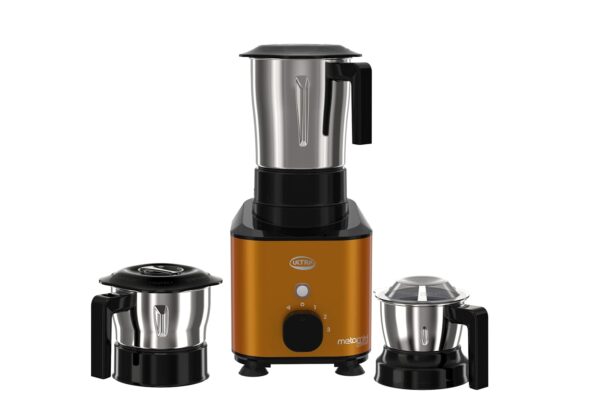 Ultra Metamix 750W 3Jar Mixer Grinder,Candy Yellow for Superfast grinding,High Speed,750 W