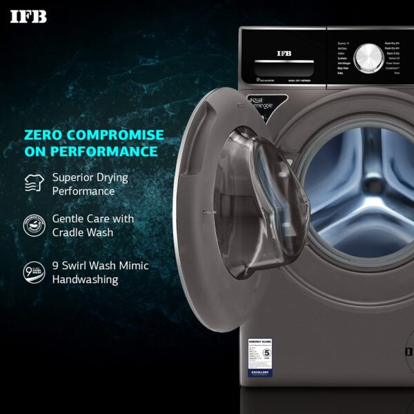 IFB LaundriMagic 8.5 KG (Wash)/ 6.5 KG (Dry)/ 2.5 KG (Refresh) 5 Star Inverter 3in1 Washer Dryer Refreshe ((Executive ZXM, Mocha)) - Image 3