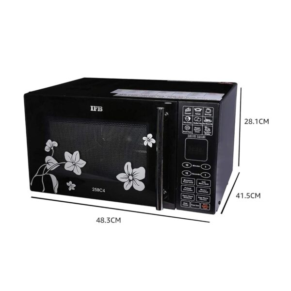 IFB 25 L Convection Microwave Oven (25BC4, Black +Floral Design) - Image 2