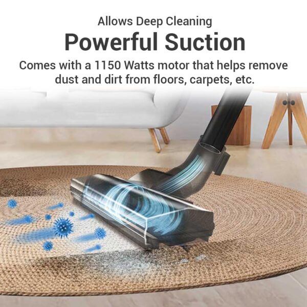 Eureka Forbes Trendy Wet and Dry DX1150-Watt Powerful Suction and Blower Function Vacuum Cleaner - Image 3