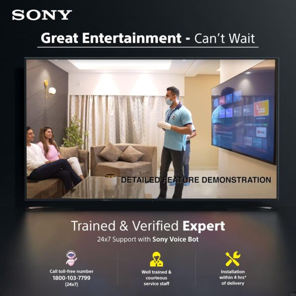 Sony 139 cm (55 inches) BRAVIA 7 4K Ultra HD AI Smart Mini LED Google TV K-55XR70 (Black) - Image 22