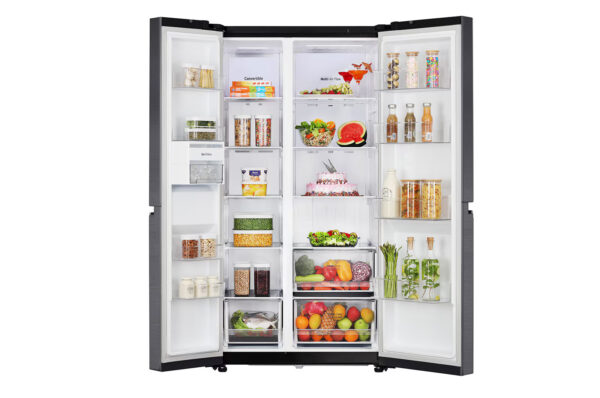 LG 650L, Convertible Side-by-Side Refrigerator with Smart Inverter Compressor, Multi Air Flow, Multi Digital Sensors, Express Freezing - Image 2