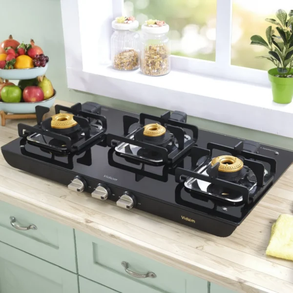 VIDIEM VOGUE TREND 3 BURNER GAS STOVE - Image 3