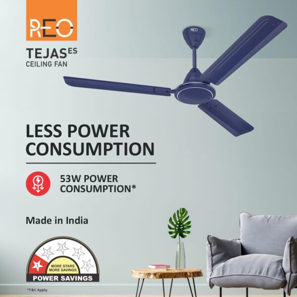 Havells 1200mm Tejas ES Ceiling Fan | High Speed, High Air Delivery - Image 3