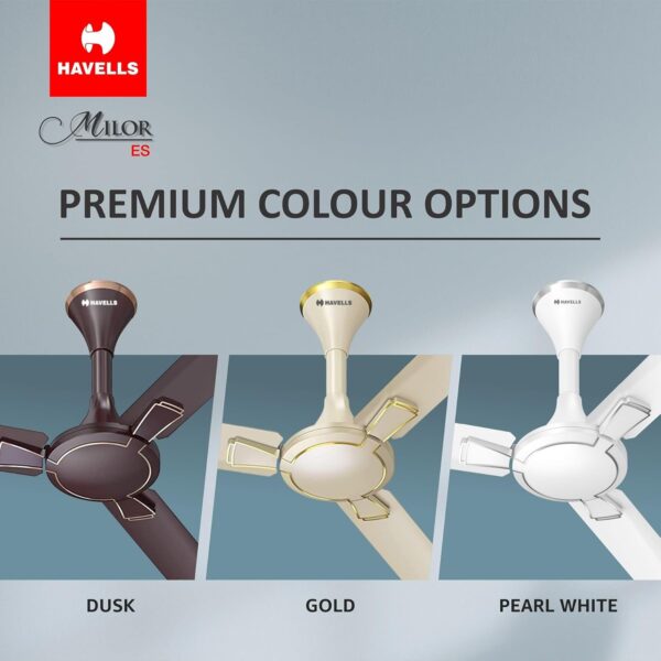 Havells 1200Mm Milor Energy Saving Ceiling Fan (Dusk) - Image 6