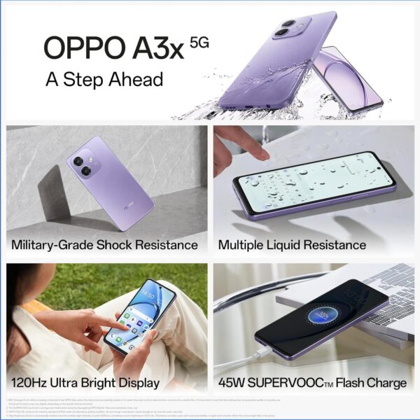 OPPO A3X 5G (Sparkle Black, 4GB RAM, 64GB Storage) - Image 2