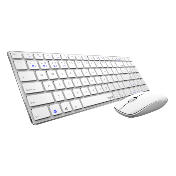 Rapoo 9300m Multi-Device Bluetooth + 2.4Ghz Wireless Keyboard and Mouse Set Ultra Slim Design - Image 6