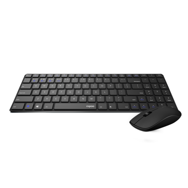 Rapoo 9300m Multi-Device Bluetooth + 2.4Ghz Wireless Keyboard and Mouse Set Ultra Slim Design - Image 5