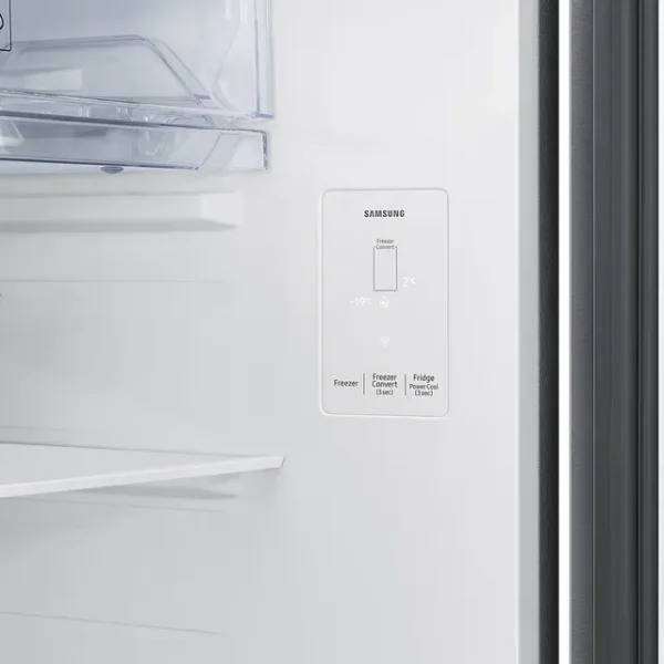 SAMSUNG 419 Litres 2 Star Frost Free Double Door Smart Wifi Enabled Refrigerator with AI Energy Mode (RT45DG6A2BSLHL, Real Stainless) - Image 7