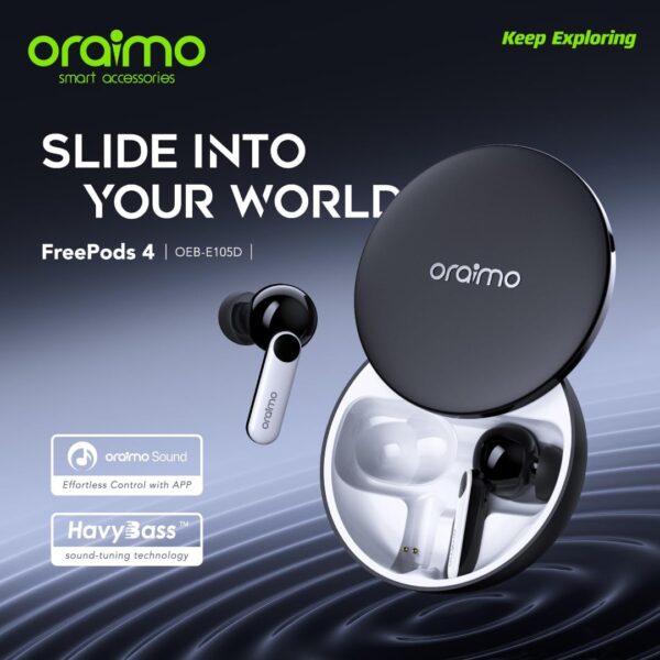 Oraimo Free pods 4 OEB-E105D Active Noise Cancellation+IPX5 Waterproof - Image 3