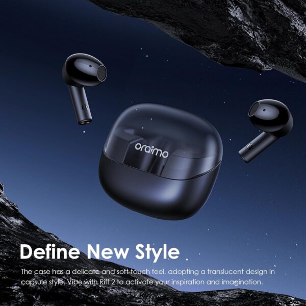 Oraimo Riff 2 TWS Earbuds with ENC Quad Mic,30Hr Playtime,Custom EQ Modes,IPX4,BT 5.3 Bluetooth Headset - Image 7