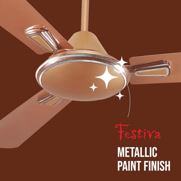 Havells Festiva 1200mm Dust Resistant Ceiling Fan (Pearl Copper) - Image 5