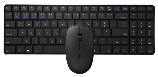 Rapoo 9300m Multi-Device Bluetooth + 2.4Ghz Wireless Keyboard and Mouse Set Ultra Slim Design - Image 2