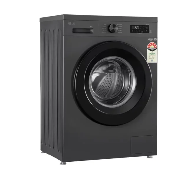 LG 8KG Front Load Washing Machine, Inverter Direct Drive, Middle Black - Image 3